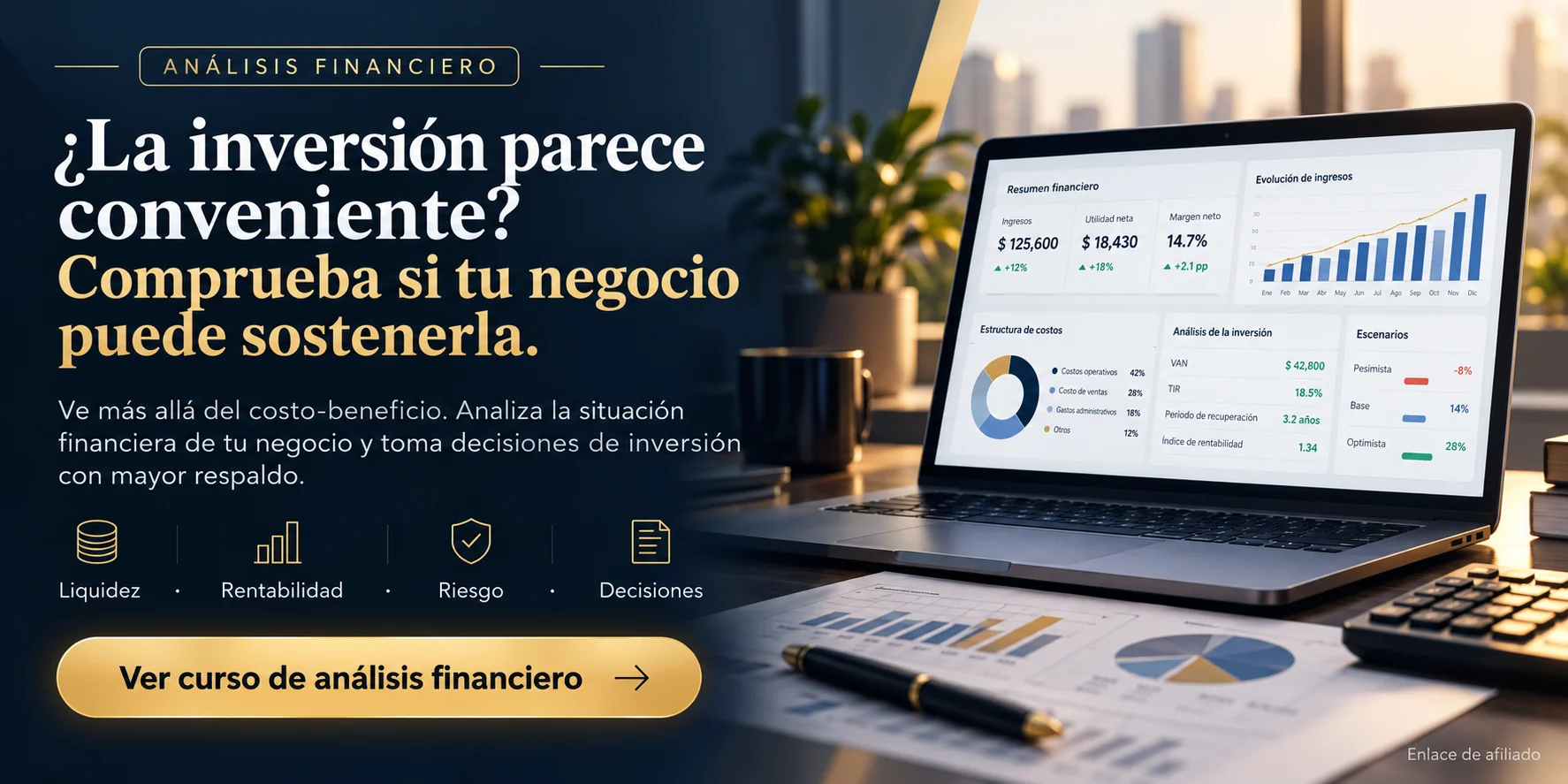 Análisis financiero para evaluar decisiones de inversión en una pyme